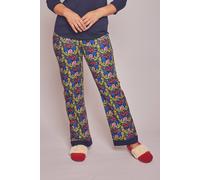 Moshulu 'chill 2' Patterned Pyjama Bottoms In Indigo Indigo