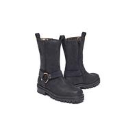 Moshulu 'firth' Squared Toe Biker Boot In Black Black 8