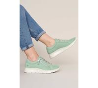 Moshulu 'kensey' Casual Lightweight Trainers In Light Green