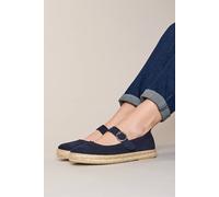 Moshulu 'keran' Espadrille Mary Jane Pumps In Indigo Indigo 3