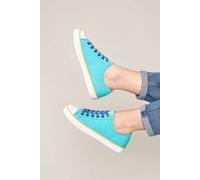 Moshulu 'marrakech 4' Lace Up Canvas Shoes In Mid Blue Mid Blue 4