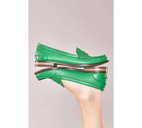 Moshulu 'petrel Leather' Leather Penny Loafers In Green Green 3