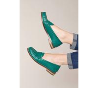 Moshulu 'petrel Leather' Leather Penny Loafers In Jade Jade 6.5