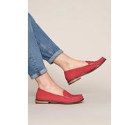 Moshulu 'petrel Nubuck' Classic Nubuck Penny Loafers In Pink Pink 6.5