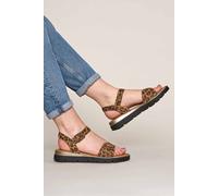 Moshulu 'philly' Cushioned Slingback City Sandals In Tan Tan 3