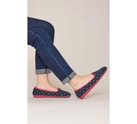 Moshulu Women's 'Amaretti' Ballerina Slippers in Navy | Size: 7 Moshulu Navy 7