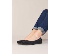 Moshulu Women's 'Banoffee 2' Ballerina Slippers in Black | Size: 8 Moshulu Black 8