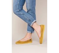 Moshulu Women's 'Banoffee 2' Ballerina Slippers in Yellow | Size: 6 Moshulu Yellow 6