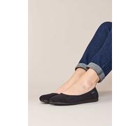 Moshulu Women's 'Banoffee 2' Ballerina Slippers Shoe in Black | Size: 4