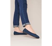 Moshulu Women's 'Banoffee 2' Ballerina Slippers Shoe in Indigo | Size: 4