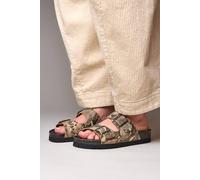 Moshulu Women's 'Bavaria Bold' Cork Footbed Sandals in Beige | Size: 7