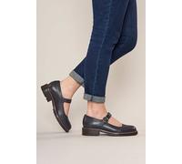 Moshulu Women's Boyce' Flat Mary Jane Style Shoes in Indigo | Size: 4 Moshulu Indigo 4