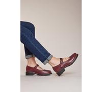 Moshulu Women's Boyce' Flat Mary Jane Style Shoes in Red | Size: 4 Moshulu Red 4