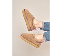 Moshulu Women's 'Cuba' Woolly Mule Slippers in Beige | Size: 8 Moshulu Beige 8