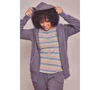 Moshulu Women's 'Doze Hooded Sweat' Relaxed Hooded Sweatshirt in Grey | Size: Large Moshulu Grey L