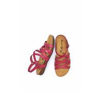 Moshulu Women's 'Ginger Ale' Strappy Cork Footbed Sandals in Cerise | Size: 5