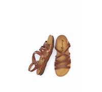 Moshulu Women's 'Ginger Ale' Strappy Cork Footbed Sandals in Tan | Size: 9