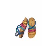 Moshulu Women's 'Ginger Ale' Strappy Cork Footbed Sandals | Size: 6.5 Moshulu Multicolor 6.5