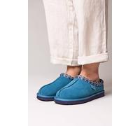 Moshulu Women's 'Kimoto 2' Scandi Style Sheepskin Slippers in Teal | Size: 7 Moshulu Teal 7
