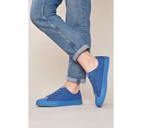 Moshulu Women's 'Marrakech 4' Lace Up Canvas Shoes in Blue | Size: 6 Moshulu Blue 6