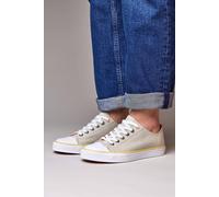 Moshulu Women's 'Marrakech 4' Lace Up Canvas Shoes in Light Beige | Size: 6 Moshulu Light Beige 6