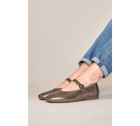 Moshulu Women's 'Mawgan' Squared Toe Ballerina Pump in Metallics | Size: 6 Moshulu Metallics 6