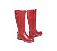 Moshulu Women's 'Mistletoe' Classic Leather Long Boots in Red | Size: 7 Moshulu Red 7