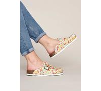 Moshulu Women's 'Tulipa 2' Cork Footbed Clogs Flat | Size: 6.5