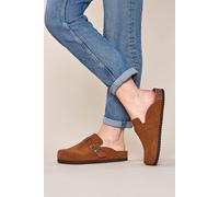Moshulu Women's 'Tulipa 2' Cork Footbed Clogs in Tan | Size: 5 Moshulu Tan 5