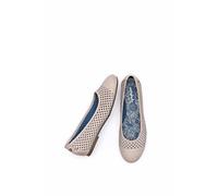 Moshulu Women's 'Vinaigrette 2' Nubuck Ballet Pumps Flat in Grey | Size: 7