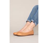 Moshulu Women's 'Vinaigrette 2' Nubuck Ballet Pumps Flat in Peach | Size: 7