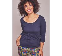 Moshulu Women's 'Wonder 2' Soft Cotton Pyjama Top in Indigo | Size: Small Moshulu Indigo S