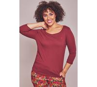 Moshulu 'wonder 2' Soft Cotton Pyjama Top In Red Red S