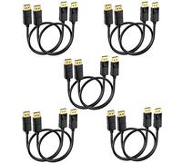 MOSIMLI DisplayPort Cable 3ft 10-Pack, DP Male to Male, 4K@60Hz, 2K@144Hz, Compatible for Computer, Laptop, Graphics Card, Docking Station
