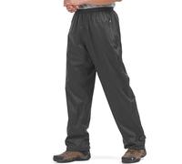 mosingle Men's Waterproof Trousers Lightweight Breathable Rain Overtrousers with Zip Pockets, Waterproof Over Pants for Golf Hiking Outdoor Fishing Cycling #1088-Black-XXL