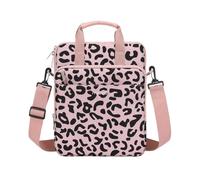 MOSISO 12.9 inch Tablet Sleeve Case, Leopard Grain Tablet Bag, Pink