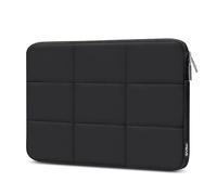 MOSISO 13-14 inch Laptop Case, 13.3 inch Puffy Laptop Sleeve Compatible with MacBook Air 13 13.3 13.6/Pro 13/14, HP, Dell, ASUS, Lenovo, Rectangle Quilted Puffer Computer Bag for Women, Black