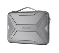 MOSISO 13-14 inch Laptop Hard Case, 13.3 inch Laptop Sleeve Waterproof Shockproof Computer Bag Compatible with MacBook HP Dell,Artistic Geometric EVA Carrying Case Hard Shell with Handle, Gray