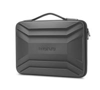 MOSISO 13-14 inch Laptop Hard Case, 13.3 inch Waterproof Shockproof Computer Bag Compatible with MacBook HP Dell, Symmetrical Trapezoid EVA Carrying Laptop Sleeve Hard Shell with Handle, Gray