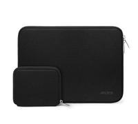 MOSISO 13 inch Laptop Case Neoprene Sleeve with Small Bag,Black | Carrying Case Compatible with MacBook Neo/Air M5 M4 M3 M2 M1/Pro 13 M2 M1,Portable,Scratch-resistant,Soft Slim Computer Bag