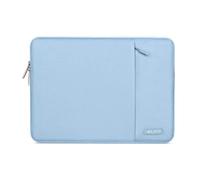 MOSISO 14 inch Laptop Case Compatible with HP Dell ASUS Acer, Air Blue | Compatible with HP Lenovo Dell ASUS Acer,HP Stream, Polyester Vertical Sleeve Slim Computer Carrying Case with Pocket