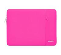 MOSISO 14 inch Laptop Case Compatible with HP Dell ASUS Acer, Bright Rose | Compatible with HP Lenovo Dell ASUS Acer,HP Stream, Polyester Vertical Sleeve Slim Computer Carrying Case with Pocket