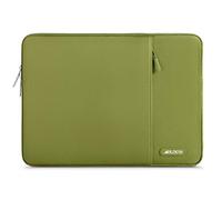 MOSISO 14 inch Laptop Case Compatible with HP Dell ASUS Acer, Chartreuse | Compatible with HP Lenovo Dell ASUS Acer,HP Stream, Polyester Vertical Sleeve Slim Computer Carrying Case with Pocket