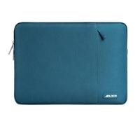 MOSISO 14 inch Laptop Case Compatible with HP Dell ASUS Acer, Deep Teal | Compatible with HP Lenovo Dell ASUS Acer,HP Stream, Polyester Vertical Sleeve Slim Computer Carrying Case with Pocket
