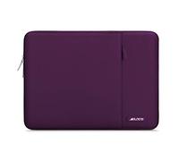 MOSISO 14 inch Laptop Case Compatible with HP Dell ASUS Acer,Magenta Purple | Compatible with HP Lenovo Dell ASUS Acer,HP Stream, Polyester Vertical Sleeve Slim Computer Carrying Case with Pocket
