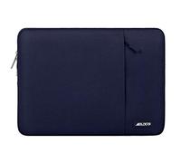 MOSISO 14 inch Laptop Case Compatible with HP Dell ASUS Acer, Navy Blue | Compatible with HP Lenovo Dell ASUS Acer,HP Stream, Polyester Vertical Sleeve Slim Computer Carrying Case with Pocket