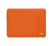MOSISO 14 inch Laptop Case Compatible with HP Dell ASUS Acer, Orange | Compatible with HP Lenovo Dell ASUS Acer,HP Stream, Polyester Vertical Sleeve Slim Computer Carrying Case with Pocket