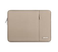 MOSISO 14 inch Laptop Case Compatible with HP Dell ASUS Acer, Taupe Brown | Compatible with HP Lenovo Dell ASUS Acer,HP Stream, Polyester Vertical Sleeve Slim Computer Carrying Case with Pocket