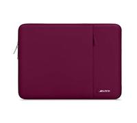 MOSISO 14 inch Laptop Case Compatible with HP Dell ASUS Acer, Wine Red | Compatible with HP Lenovo Dell ASUS Acer,HP Stream, Polyester Vertical Sleeve Slim Computer Carrying Case with Pocket