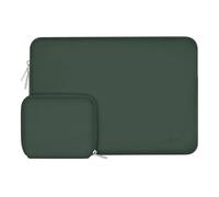 MOSISO 14 inch Laptop Case Neoprene Sleeve with Small Bag,Midnight Green | Carrying Case Compatible with Compatible with HP/Lenovo/Dell/ASUS/Acer 14,Portable,Scratch-resistant,Soft Slim Computer Bag